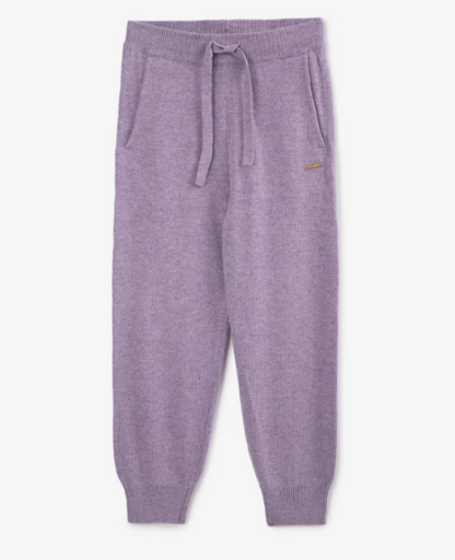 Gulliver Lilac Knitted Angora and Wool Trousers for Girl Mini-Maine Coon