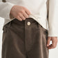 GulliverBeige Wide-Leg Velour Trousers for Girl Mini-Maine Coon
