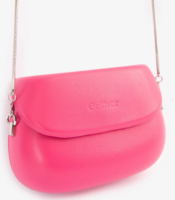 Gulliver Structured Pink Sling Bag for Girl Mini-Bubblegum