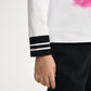 GulliverWhite Long-Sleeve Top with Print and Shimmering Lettering for Girl Mini-Bubblegum