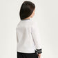 GulliverWhite Long-Sleeve Top with Print and Shimmering Lettering for Girl Mini-Bubblegum