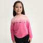 Gulliver Pink Long-Sleeve Top with Gradient and 3D Print for Girl Mini-Bubblegum