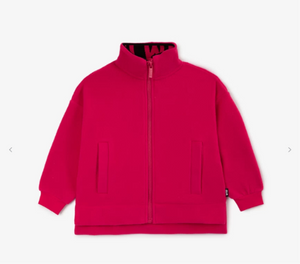 Gulliver Pink Fleece Sweatshirt with Decorative Detail for Girl Mini-Bubblegum