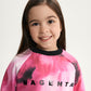 Gulliver Multicolor Sweatshirt with Watercolor Print for Girl Mini-Bubblegum
