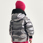 Gulliver Silver Metallic Quilted Jacket with Zip Slits for Girl Mini-Bubblegum
