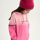 Gulliver White and Pink Gradient Fleece Dress with Shoulder Cutouts for Girl Mini-Bubblegum