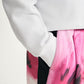 Gulliver Pink Jogger Pants with Floral Print and Side Stripes for Girl Mini-Bubblegum