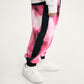 Gulliver Pink Jogger Pants with Floral Print and Side Stripes for Girl Mini-Bubblegum