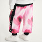 Gulliver Pink Jogger Pants with Floral Print and Side Stripes for Girl Mini-Bubblegum