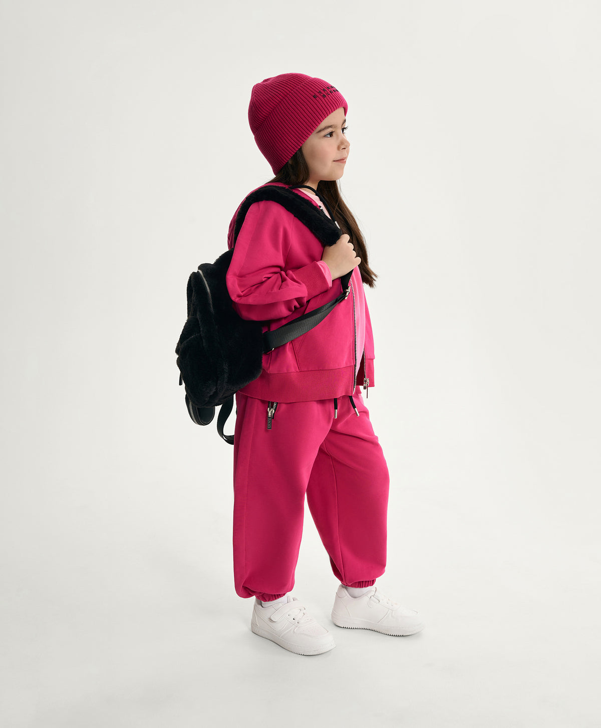 Gulliver Pink Fleece Jogger Pants for Girl Mini-Bubblegum