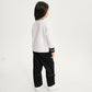 Gulliver Black Convertible Balloon Pants with Detachable Bottom for Girl Mini-Bubblegum