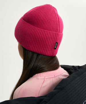 Gulliver Pink Knitted Hat with Print for Girl Mini-Bubblegum
