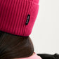 Gulliver Pink Knitted Hat with Print for Girl Mini-Bubblegum