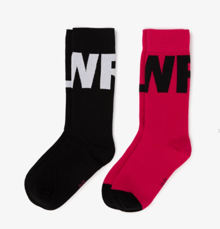 Gulliver Girls’ Multicolor Printed Knee-High Socks, 2-Pair Set for Girl-Mini- Bubblegum