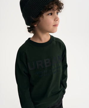 GulliverKhaki Long-Sleeve T-Shirt with 3D Print for Boy Mini- Gullliver FM