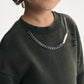 Gulliver Khaki Sweatshirt with Chain and Destroyed Effect for Boy Mini- Gullliver FM