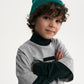 Gulliver Gray Knitted Turtleneck with Double-Layer Sleeves for Boy Mini- Gullliver FM