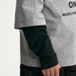 Gulliver Gray Knitted Turtleneck with Double-Layer Sleeves for Boy Mini- Gullliver FM