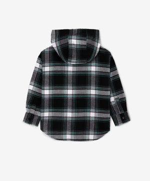 Gulliver Multicolor Plaid Flannel Shirt with Hood for Boy Mini- Gullliver FM