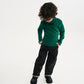 Gulliver Turquoise Knitted Turtleneck with Contrast Ribbed Texture for Boy Mini- Gullliver FM