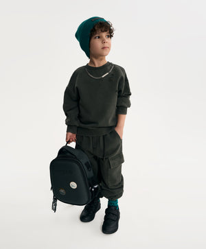 Gulliver Khaki Cargo Jogger Pants with Destroyed Effect for Boy Mini- Gullliver FM