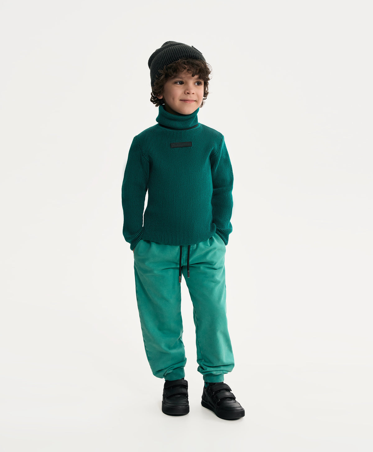 Gulliver Turquoise Jogger Pants with Distressed Details for Boy Mini- Gullliver FM