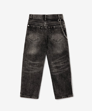 Gulliver Gray Straight-Leg Jeans with Distressed Details for Boy Mini- Gullliver FM