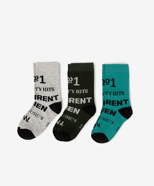 Gulliver Multicolor Printed High Socks, 3-Pair Set for Boy Mini- Gullliver FM