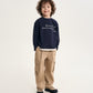 Gulliver Blue Layered-Effect Long-Sleeve T-Shirt with Print for Boy Mini- Monotyping