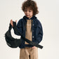 Gulliver Beige Layered-Effect Long-Sleeve T-Shirt with Hood for Boy Mini- Monotyping