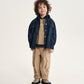 Gulliver Beige Layered-Effect Long-Sleeve T-Shirt with Hood for Boy Mini- Monotyping