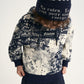 Gulliver Dark Blue Fleece Hoodie with Paisley Print for Boy Mini- Monotyping