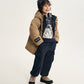 Gulliver Dark Blue Fleece Hoodie with Paisley Print for Boy Mini- Monotyping