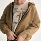 Gulliver Beige Knitted Oversized Cardigan with Washed and Destroyed Effects for Boy Mini- Monotyping