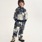 Gulliver Dark Blue Fleece Jogger Pants with Paisley Print for Boy Mini- Monotyping