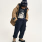 Gulliver Dark Blue Fleece Cargo Jogger Pants for Boy Mini- Monotyping