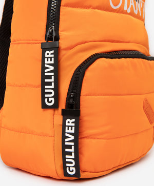 Gulliver Orange Water-Resistant Backpack with Drawstring Closure for Boy Mini-Writer