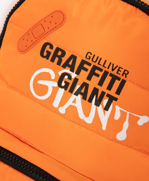 Gulliver Orange Water-Resistant Backpack with Drawstring Closure for Boy Mini-Writer