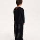 GulliverBoys’ Black Long-Sleeve T-Shirt with Graffiti Print for Boy Mini-Writer