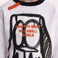 Gulliver White Long-Sleeve T-Shirt with Graffiti Print for Boy Mini-Writer