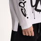 Gulliver White Long-Sleeve T-Shirt with Graffiti Print for Boy Mini-Writer