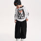 Gulliver White Long-Sleeve T-Shirt with Graffiti Print for Boy Mini-Writer