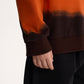 Gulliver Orange Hoodie with Built-In Knitted Balaclava and Gradient Effect for Boy Mini-Writer