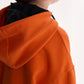 Gulliver Orange Hoodie with Built-In Knitted Balaclava and Gradient Effect for Boy Mini-Writer