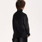 Gulliver Black Knitted Turtleneck with Distressed Details for Boy Mini-Writer