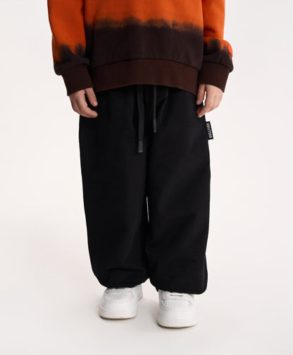 Gulliver Black Fleece Balloon Pants for Boy Mini-Writer