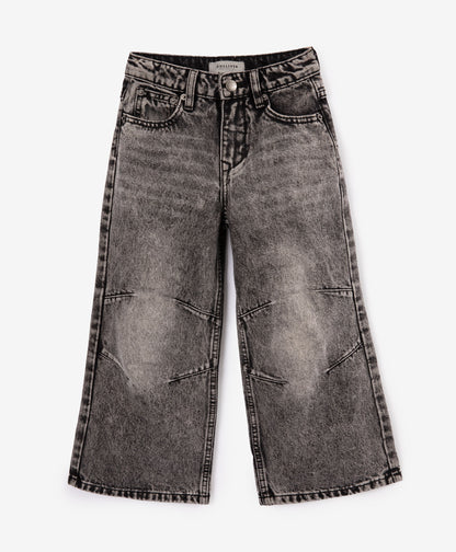 Gulliver Gray Washed Wide-Leg Jeans for Boy Mini-Writer