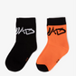 Gulliver Multicolor High Socks, 2-Pair Set for Boy Mini-Writer