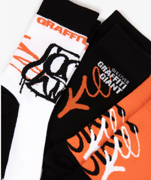 Gulliver Multicolor High Socks, 3-Pair Set for Boy Mini-Writer