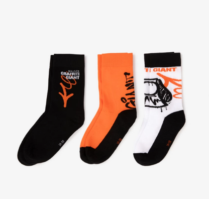Gulliver Multicolor High Socks, 3-Pair Set for Boy Mini-Writer